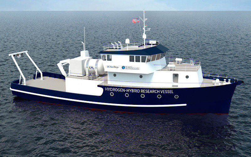 New Scripps research vessel to feature hydrogen propulsion