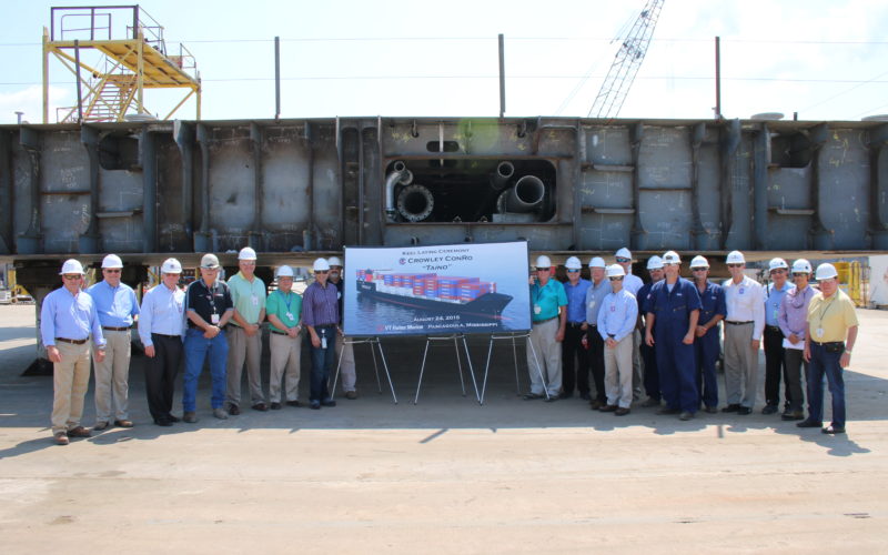Crowley Maritime Second Commitment Class Keel Laying
