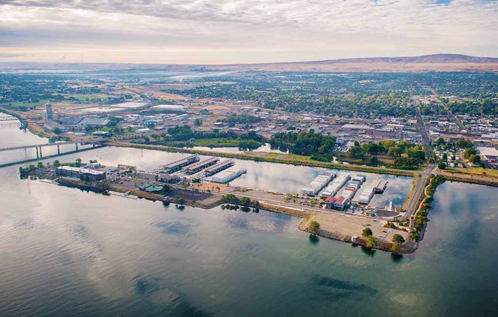 Kennewick Historic Waterfront District Aerial 2