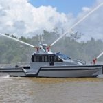 Metal Shark 55 Defiant Aluminum Pilothouse Patrol Boat Fire Boat Fireboat Fire Rescue