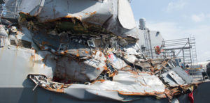Damaged USS Fitzgerald