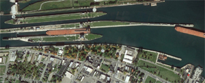 Bulk carrier damages pier at Soo Locks after losing propulsion