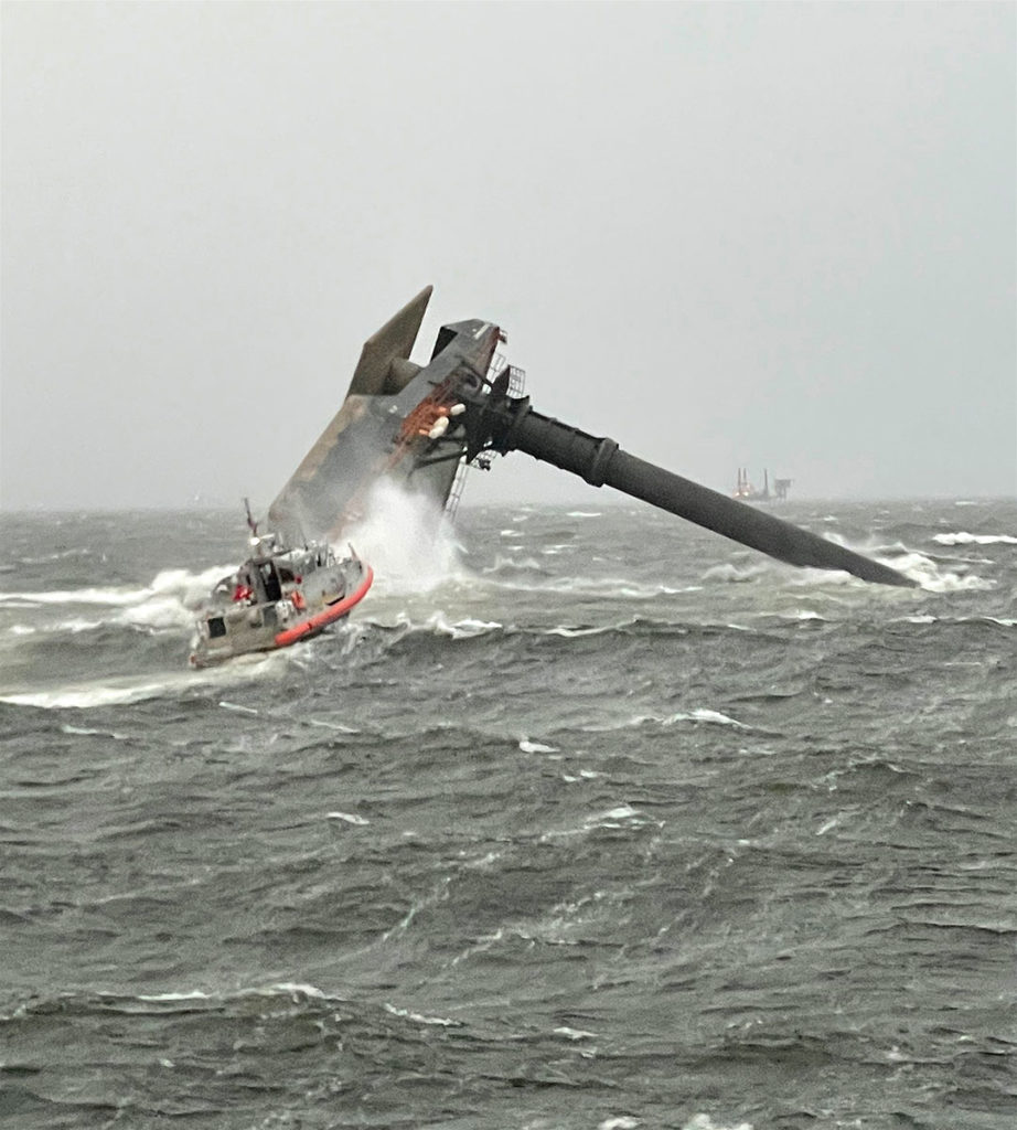 Seacor Power capsized
