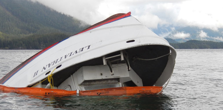 Leviathan II capsized off British Columbia