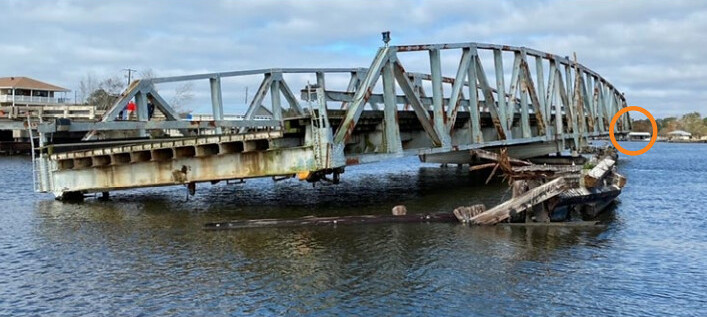 NTSB: Swing span over-rotated into channel before barge impact
