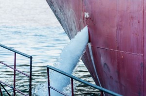 Ballast,water,drain,from,the,ship,close Up