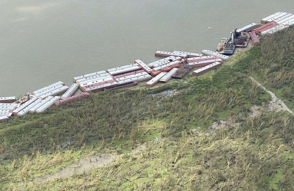 Congressman Garrett Graves Damage Port Fourchn Flyover 5