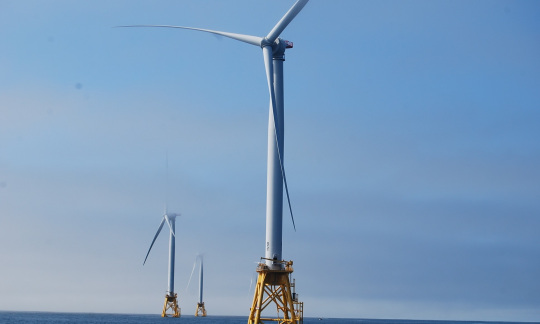 Wind Turbines Ocean Boem