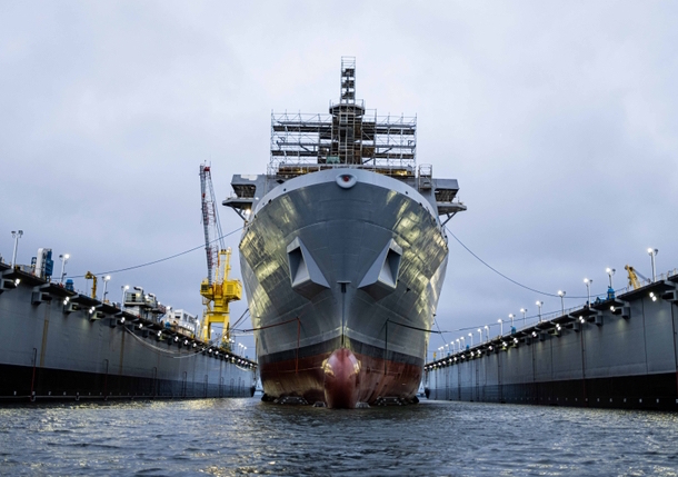 Ingalls launches amphibious transport dock Richard M. McCool Jr.