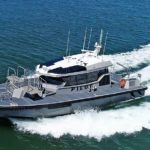 Metal Shark delivers 55-foot launch, Singing River Island, to Pascagoula pilots.