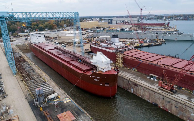 First US-built Great Lakes freighter in decades launched