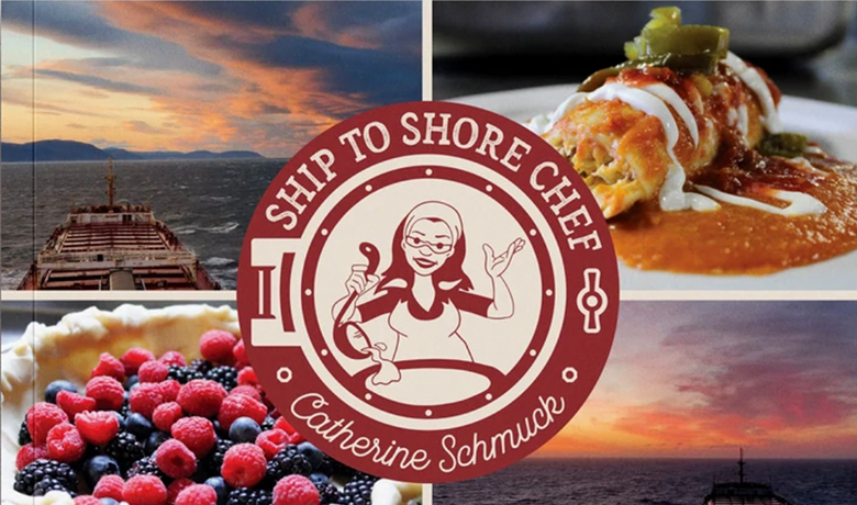 Schmuck published Ship to Shore Chef, which contains recipes and stories.