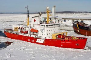 The Canadian Coast Guard cutter Pierre Radisson was damaged in a collision with a Singapore-flagged ship near Quebec City. 