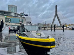 Sea Machines operates a test fleet in and around Boston Harbor that includes the Metal Shark vessel Lightning.
