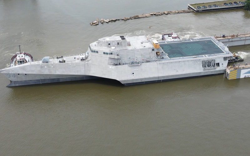 Austal USA launches 17th Independence-variant LCS
