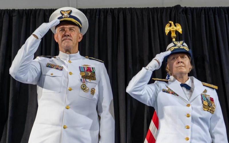 Fagan sworn in as first female leader of Coast Guard