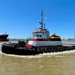 Capt. Joseph Bisso docking near the Burnside Anchorage in Convent, La. Bisso Towboat Co. keeps three vessels there to service the Zen-Noh Grain Corp. and other customers.