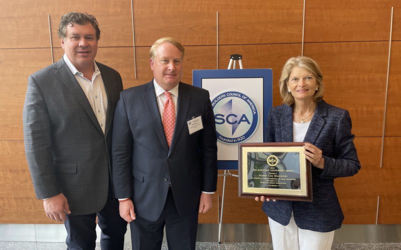 Sen. Murkowski receives SCA’s Maritime Leadership Award