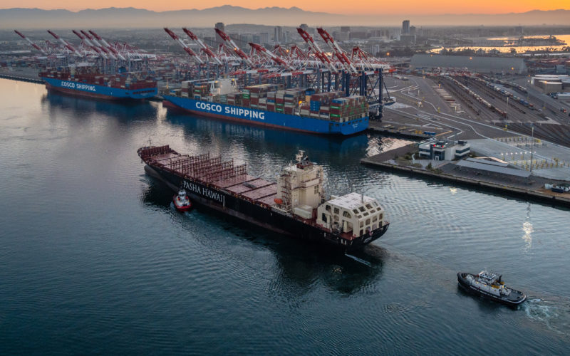 Long Beach welcomes Pasha’s new LNG boxship