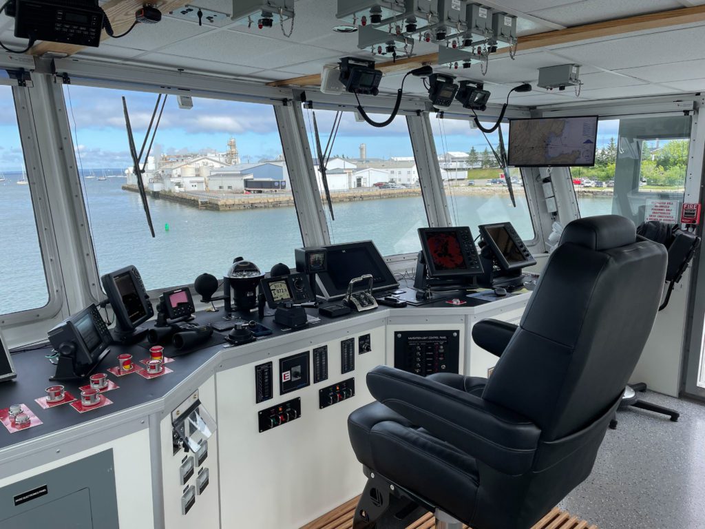 Capt. Spear is equipped with a modern navigation suite.