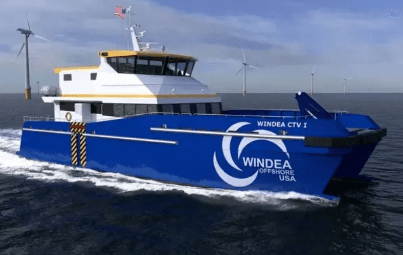 St. Johns lays keel for second Vineyard Wind CTV