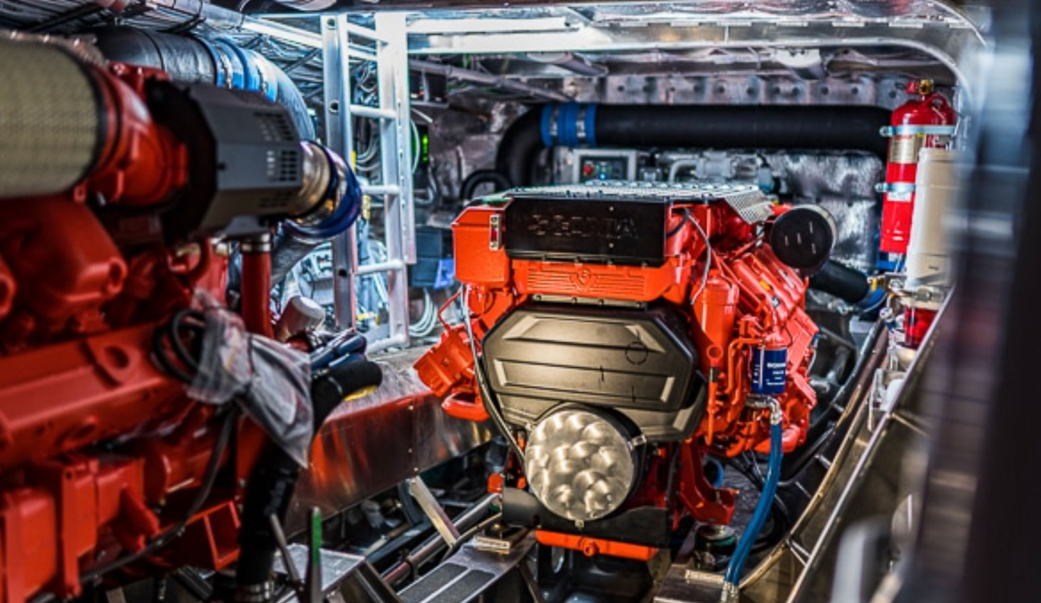 Two Scania engines are installed in each catamaran hull.