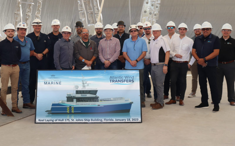 St. Johns lays keel for second Atlantic Wind Transfers CTV