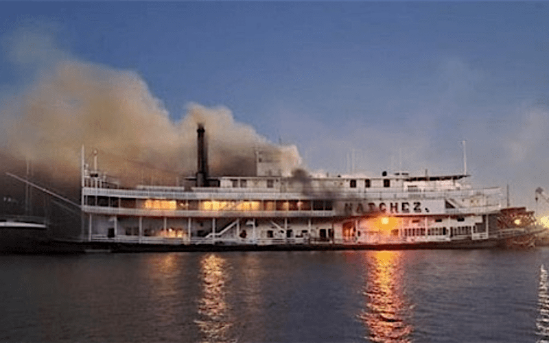 NTSB: Combustibles near hot work led to New Orleans steamboat fire