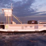 ACBL’s towboat with a retractable pilothouse will have the first EPA Tier 4 Mitsubishi engines.
