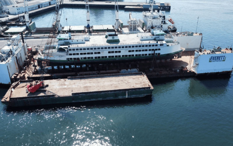 Everett Ship Repair completes work on damaged ferry Cathlamet