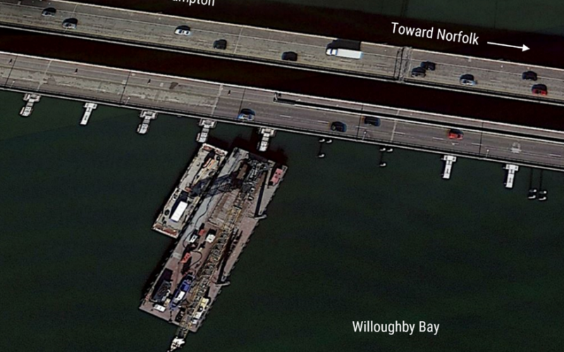 NTSB: Lack of spotter led to crane toppling off Virginia barge