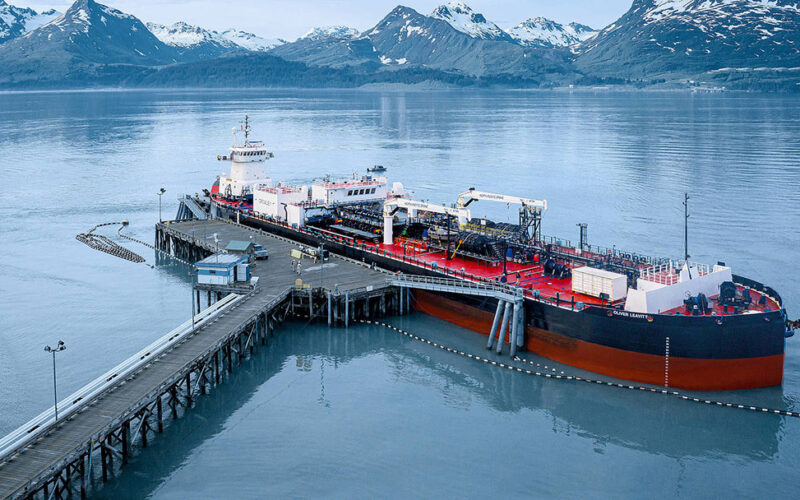 The ATB Oliver Leavitt operates in Alaskan waters under a long-term charter for Petro Star Inc.