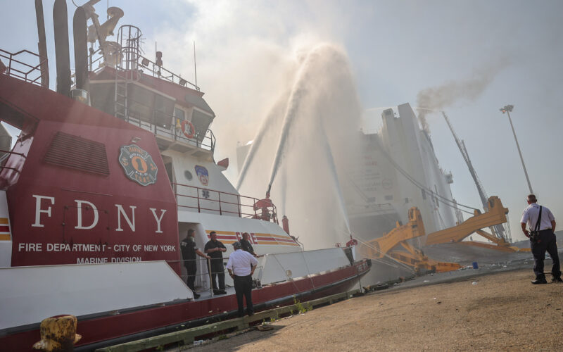 Public hearing slated on fatal Port Newark ship fire