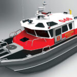 he new M1 aluminum catamaran dive boat will support a crew of ten with gear and equipment payload