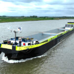 H2 Barge 1 was built to carry NIKE products between Rotterdam and the company’s logistics center in neighboring Belgium.