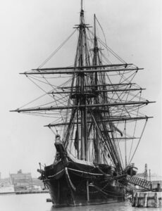 The former U.S. Navy sloop-of-war St. Mary’s was the nation’s first civilian maritime training ship. The vessel served at the New York Public Marine School from 1875 to 1908.