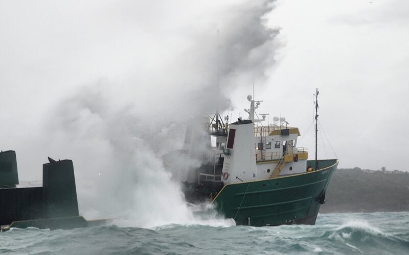 12 rescued after cargo vessel grounds off St. Thomas