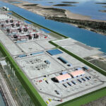 An artist’s rendering of the proposed LNG terminal at the Port of Brownsville, Tx.