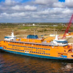 The first ferry in the class – MV SSG Michael H. Ollis – entered service on February 14, 2022. All three of the ferries were constructed at ESG’s Allanton, Fl. Shipyard