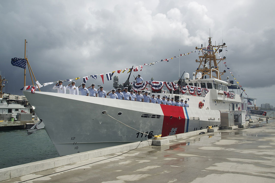 The USCGC Winslow Griesser was commissioned in March 2016 and is one of eight cutters based at San Juan, Puerto Rico.