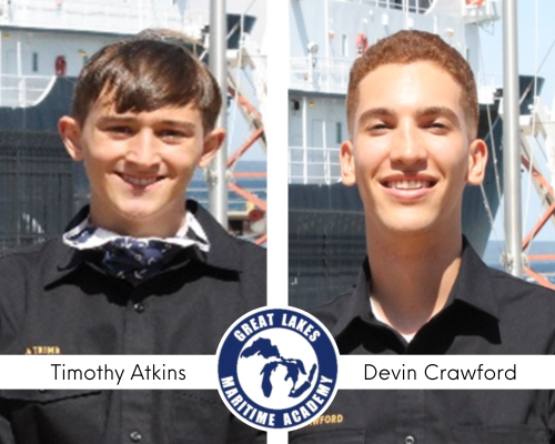 Crowley awards scholarships to Great Lakes Maritime duo