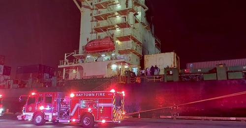 Two crewmembers killed in Houston containership fire