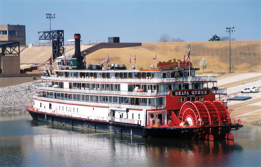 Delta Queen docked at Mud Island, Memphis, Tn. 