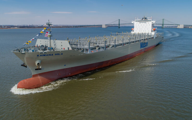 Matson converting third boxship to operate on LNG
