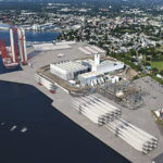 An artist’s rendering of the Salem Offshore Wind Terminal.