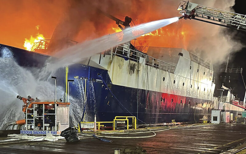 In March, a Resolve Marine response team was called to assist at a fire aboard a fish processing vessel at the Port of Tacoma.