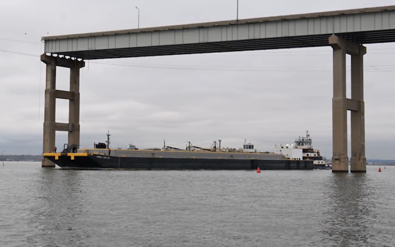 First vessel transits temporary Baltimore bridge channel