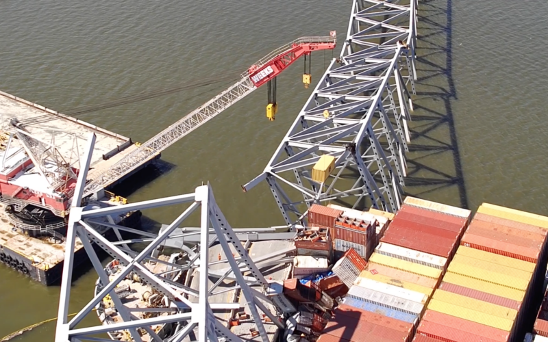 Key Bridge update: Salvors removing containers from Dali