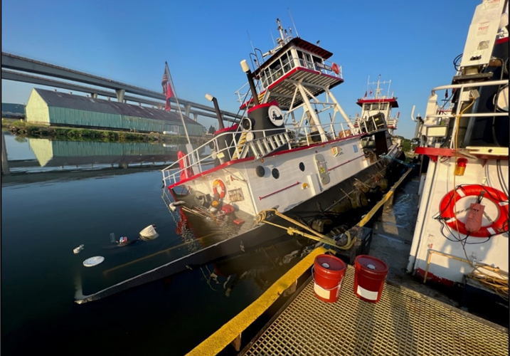 NTSB: Obstructed valve led to partial sinking of towboat