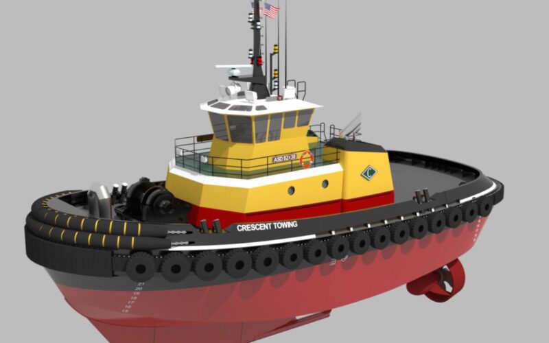 Blakeley to build third Tier 4 z-drive tug for Crescent Towing